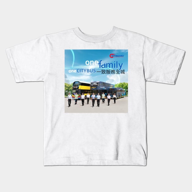 One Family One Citybus Kids T-Shirt by Goodbye New World First Bus, Hello Citybus